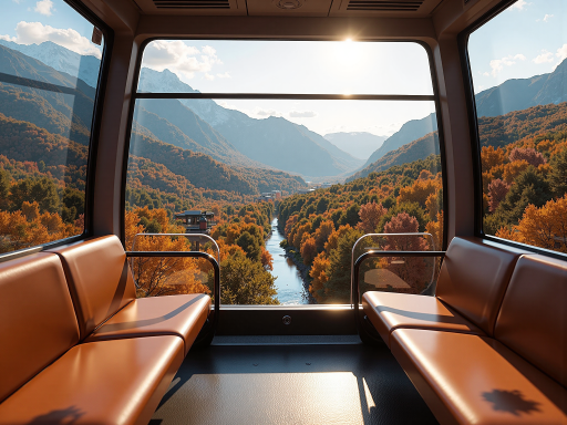 轻轨穿楼场景，现代化轨道交通穿过居民楼，山城特色建筑背景